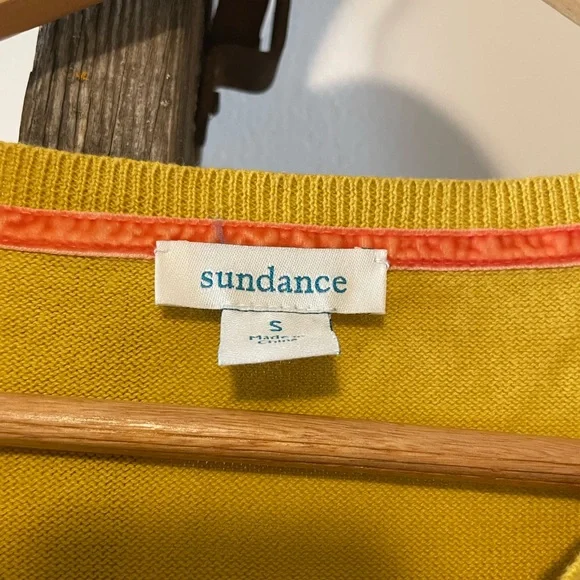 Sundance Mustard Yellow Create Dreams Floral Embroidered Cardigan - Picture 6 of 7